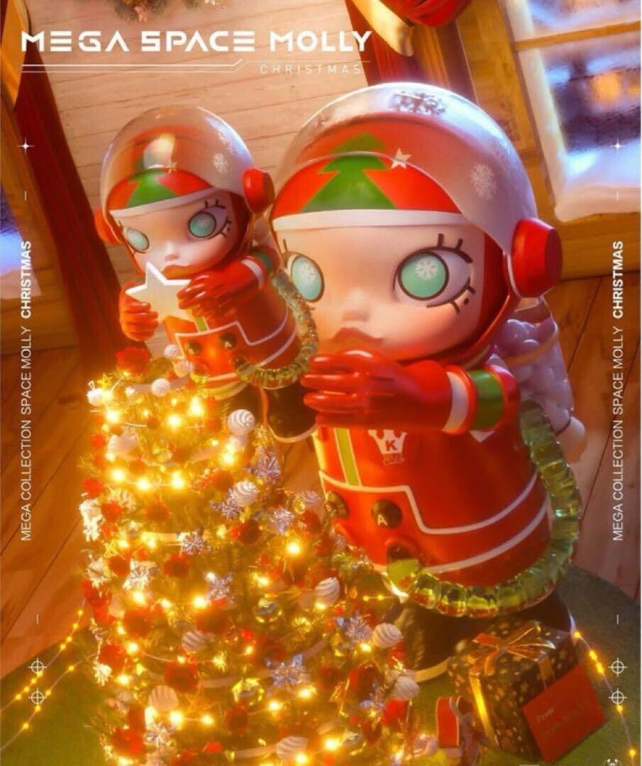 POP MART MEGA Collection 400% SPACE MOLLY CHRISTMAS Limited POP MART MEGA Collection 400% SPACE MOLLY CHRISTMAS Limited