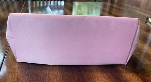 Victoria’s Secret Pink Scrunchie Elastic Handle Fancy Silky Bag Zip Close 10 X 6 - Picture 7 of 15