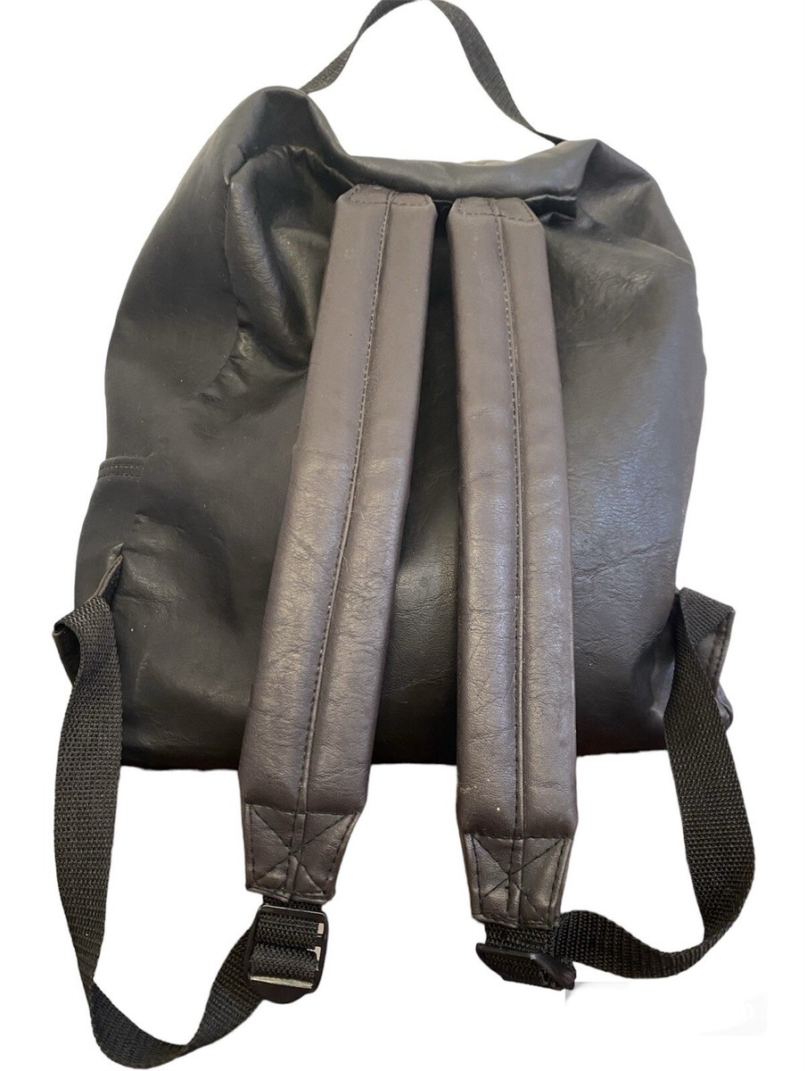 Vintage 90s Streetwear Geometric Backpack Book Bag Carry On Black Nylon Playful Geometric Groove, Rad 80s Hip Hop Backpack, 90s, New  main image 3