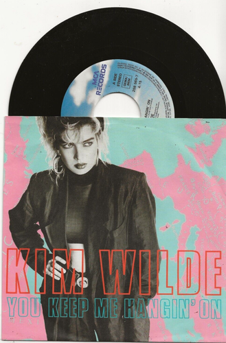 KIM WILDE YOU KEEP ME HANGIN' ON SINGLE FROM GERMANY + TOUR DATES ON SLV, MINT - Picture 1 of 2