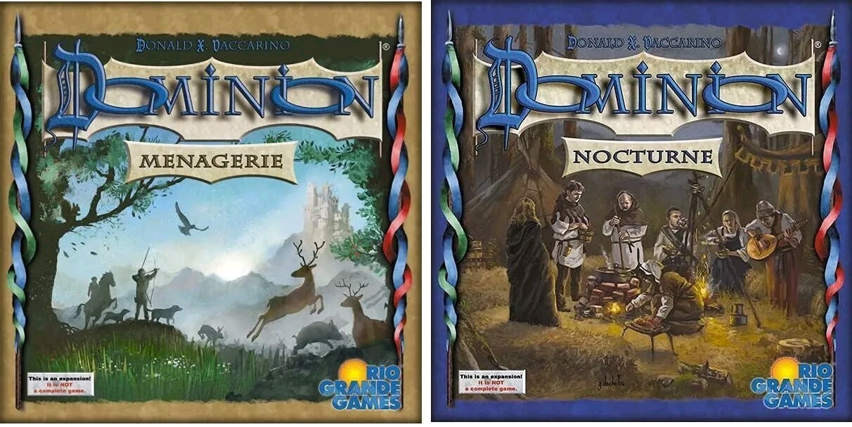 Набор дополнений к настольной игре Dominion: Зверинец и Ноктюрн Новая Бесплатная доставка по США