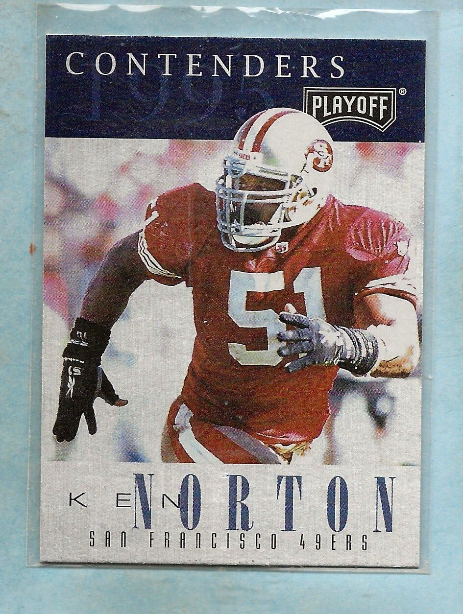 KEN NORTON - 1995 Playoff Contenders - #51 - 49'ers - Comb. Shipping