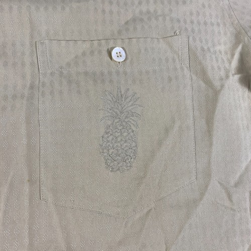 Camisa Hawaiana Tori Richard Para Hombre XL Amarilla Piña Grande Manga Corta 100% Seda - Imagen 8 de 13