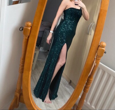 Dear Emilia By Hello Molly Size S Green Sequin Dress | eBay UK