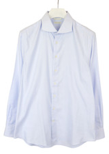 Suitsupply Try On Extra Slim Fit Formal Shirt For Men Blue 43/17 Cotton