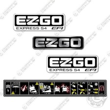 Fits EZGO Express S4 EFI Decal Kit Golfcart Decals - 3M VINYL!