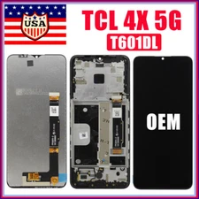OEM LCD Digitizer Touch Screen ±Frame Assembly Repacement For TCL 4X 5G T601DL