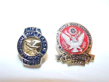US Golf Association Volunteer National Rifle Association Lifetime Member Pins
