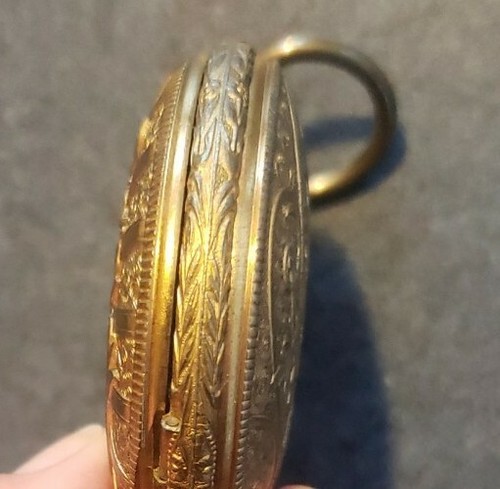 Vintage Hunting ARNEX Pocket Watch Incabloc 17 Jewels Swiss, Gorgeous  - Picture 4 of 5