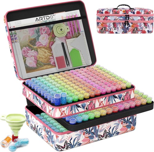 420 Slots Storage Container for Diamond Art Kits for Adults,Portable Bead