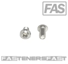 (100) 1/4-20X1/2" Button Head Socket Cap Screw Stainless Steel Allen (100 PCS)