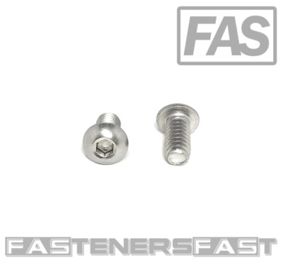 (100) 1/4-20X1/2'' Button Head Socket Cap Screw Stainless Steel Allen (100 PCS)