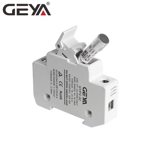 GEYA Solar PV 1/2Pole 2-30Amp 10*38mm 20kA 1000VDC Fuse & Holder DC Protection - Picture 14 of 19