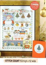 SANTA SAMPLER  CROSS STITCH PATTERN ONLY   EQ - EPE
