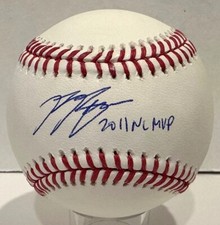 Brewers MVP RYAN BRAUN Signed Official MLB Baseball AUTO w/ 