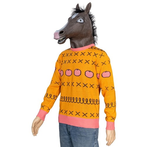 Horse Man Sweater and Jack Mask Halloween Costume Cosplay Set - Picture 10 of 12