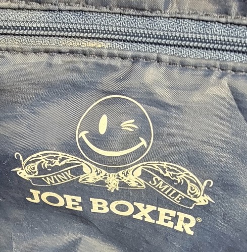 Vintage Joe Boxer Zip-Up Tote Over The Shoulder Bag W/inside Pockets Blue Stars - Picture 5 of 8