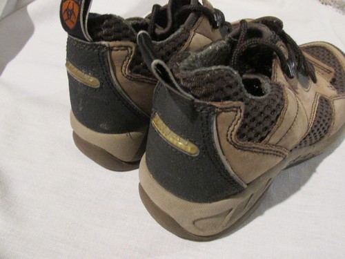 Ariat Women 6.5 Nubuck Duma All Terrain Brown Hiking Low Top Boots Shoes Lace Up - Picture 5 of 7