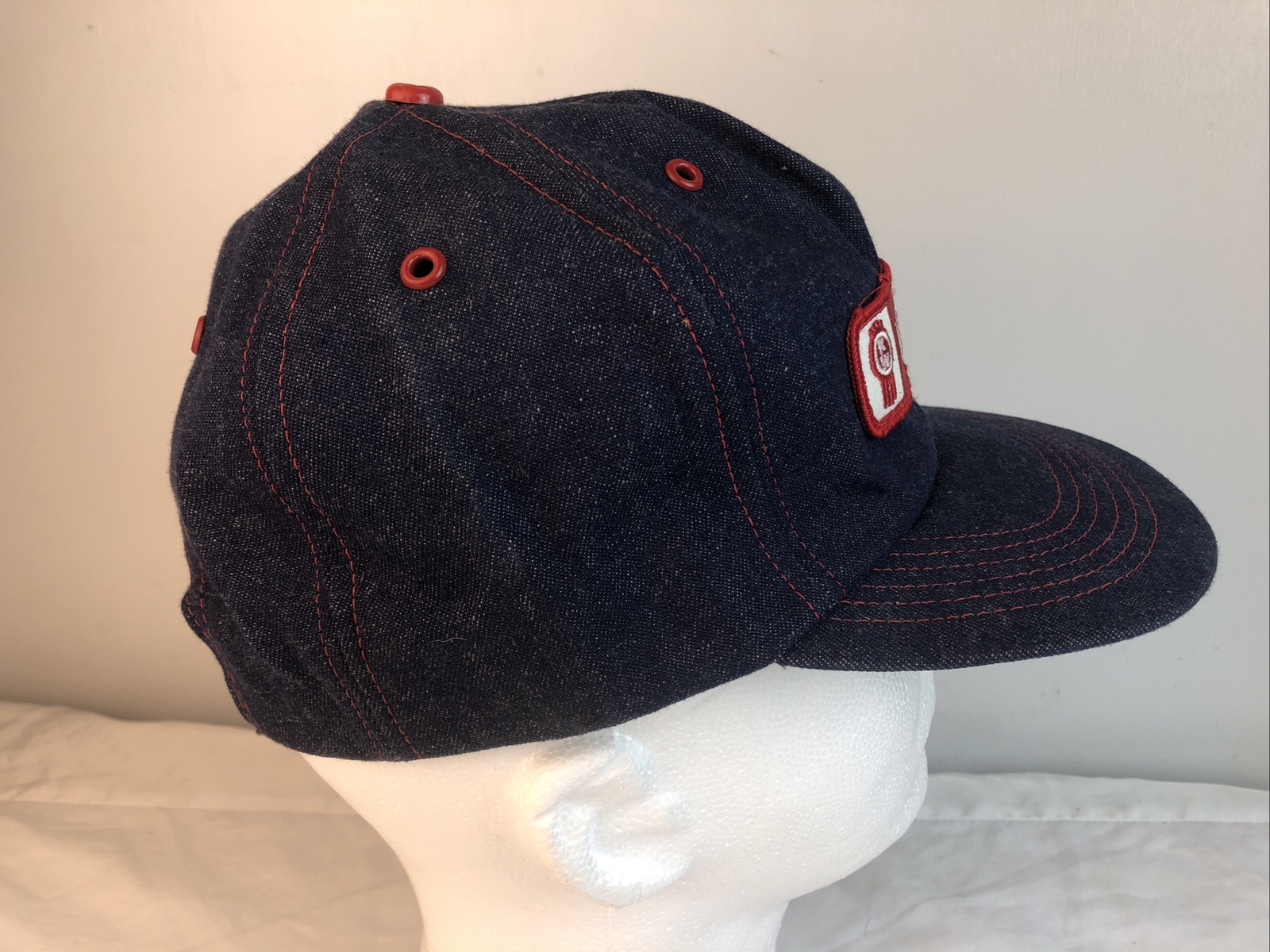 Vintage Snap Back Patch Front Kenworth Denim Truc… - image 4