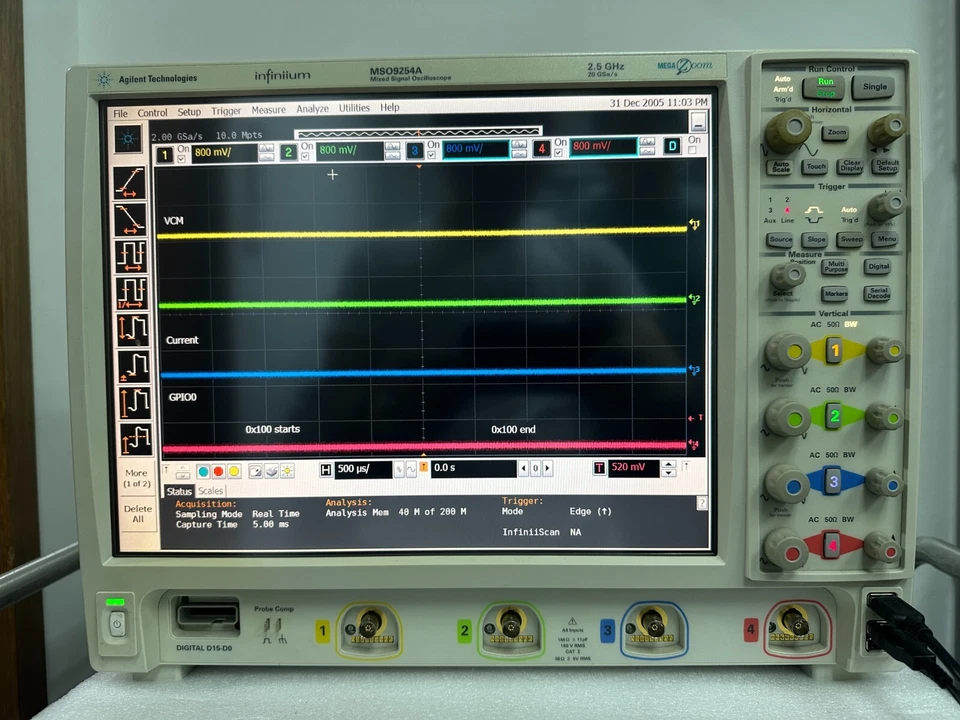 Agilent Infiniium MSO9254A Mixed Signal Oscilloscope 2.5 GHz, 20 GSa/s - Image 2 of 4
