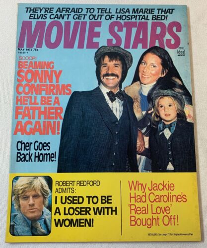 May 1975 Film Stars ~ Elvis Presley, Cher, Robert Redford, Clint Eastwood, Mehr - Bild 1 von 2