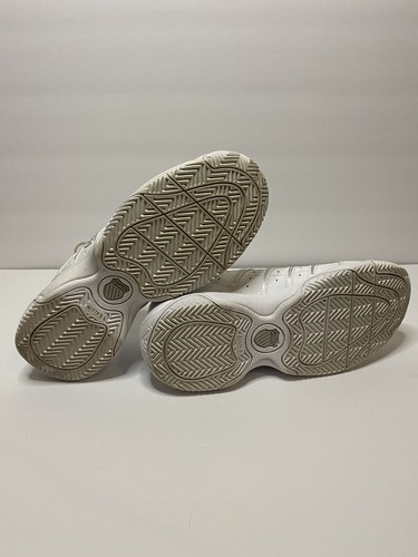 Women's Leather K-Swiss White Tennis Shoes Sneakers USA 6.5 AoSTA II Kswiss - Picture 3 of 8