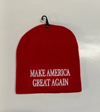 Make America Great Again Donald Trump Knit Skull Cap Red Hat Beanie MAGA