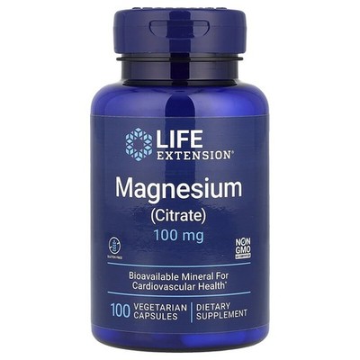 Life Extension Magnesium (Citrate) Magnesiumcitrat 100 mg 100 Kapseln
