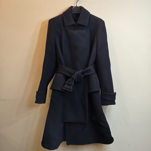 EUC $2500 Auth Burberry Prorsum Trench Wool Coat Black Runway 38 extra small XS - Picture 4 of 18
