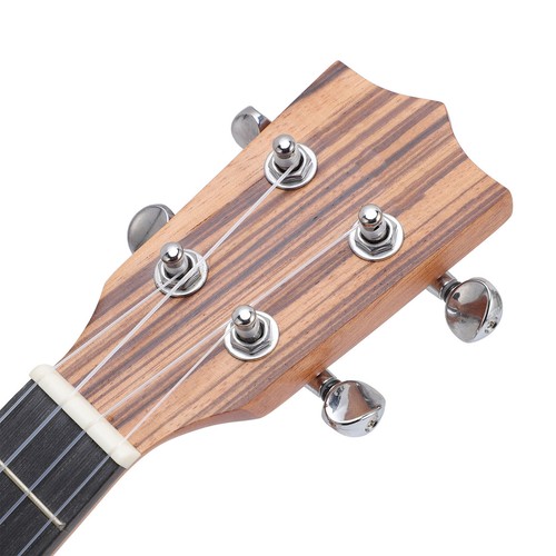 21in Soprano Ukulele Zebra Wood Soprano Ukulele Safe Paint Complete With Strap - Picture 7 of 12