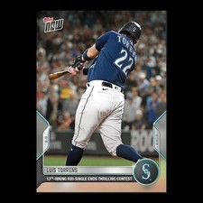 Luis Torrens - 2022 MLB Topps Now Card 681 - Print Run: 300 Seattle Mariners