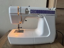 Janome New Home 555 Sewing Machine Electric Vintage Working + Pedal 