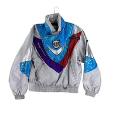 VTG Descente Japan Ski Jacket Men's S 80s Retro SKI TEAM Asymmetrical Neon