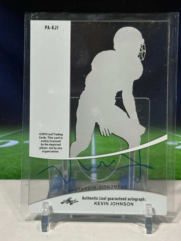 2015 Leaf Trinity Pure Autographs Charcoal #PA-KJ1 Kevin Johnson Wake Deacons - Image 2 of 2