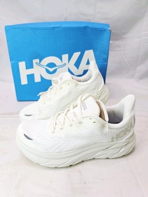 HOKA One One W CLIFTON 8 Women's Size 6 (B) Running Shoes Sneakers, White