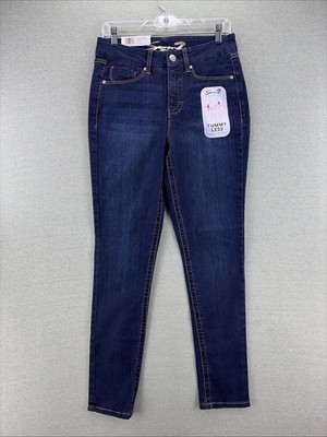 NWT Seven7 Tummy less High Rise Skinny Jeans Womens Size 8 Dark Wash Stretch