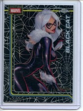 2026 Topps Chrome Marvel Comics #13 Black Cat Spider-Web Refractor /399