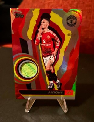 Topps Manchester United Team Set 2025 Antony Match Worn Patch /50 C986