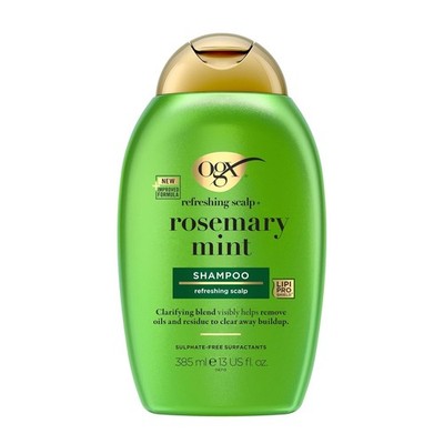 OGX Erfrischendes Kopfhaut-Shampoo mit Rosmarin und Minze, 385 ml - Alle Haartyp