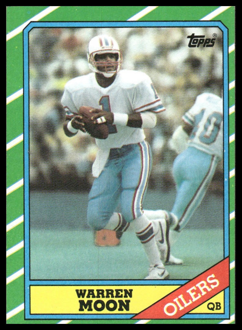 Warren Moon 1986 Topps #350 Houston Oilers