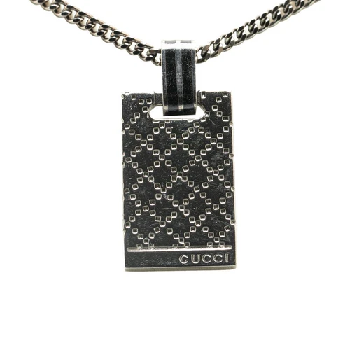 Collana Gucci Diamante SV925 Argento Uomo s GUCCI Usata