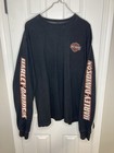 Rare Vintage 90s Classic Harley Davidson Embroidered Long Sleeve Mens XL T Shirt