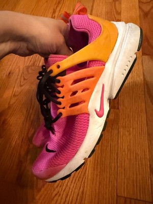 Nike WMNS Air Presto Laser Fuchsia Sneakers Pink Orange Size 7 878068-607 Shoes