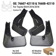 4 Pcs Mud Guards For 2016 2017 2018 Toyota Rav4 Front Rear Splash Mud Flaps
