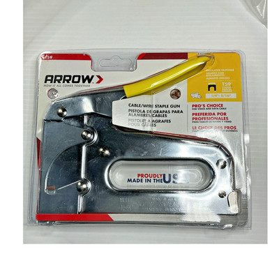Arrow T 59  Professional Cable / Wire Staple Gun -- New in Package, Made in USA