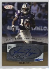 2007 SAGE Auto Football Auto Gold 139/200 Yamon Figurs #A17 Auto 19bs