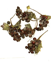 5 fake Lifelike vintage 11"L grape bunch craft home decor photo prop 5 total