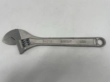 Wright Tool 9AC12  12" x 1-1/2" Alloy Steel Adjustable Wrench USA 