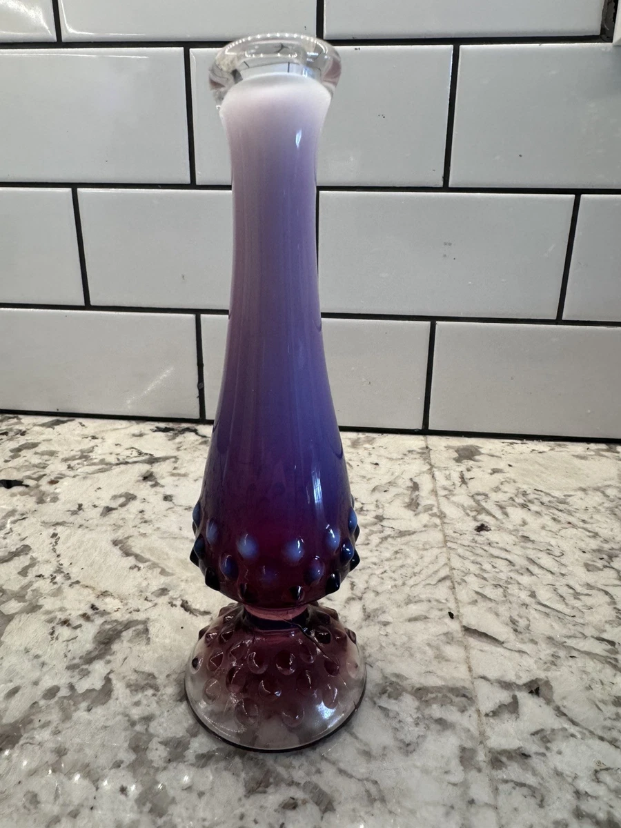 <HKさま専用＞フェントン ブルーイリデセントグラス・プラムクレスト コンポート Fenton Plum for sale | eBay