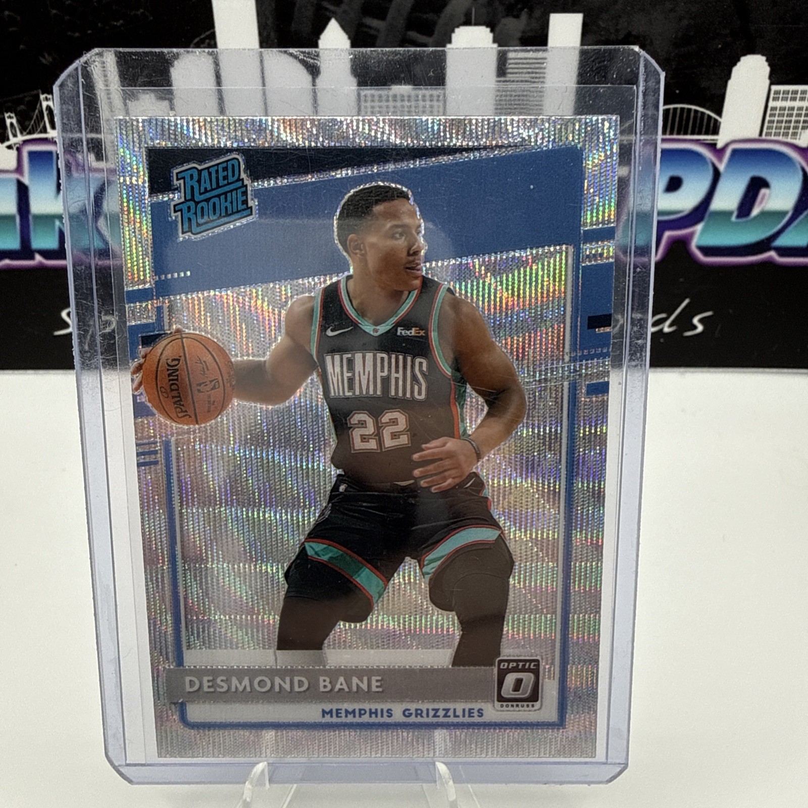 2020-21 Donruss Optic Desmond Bane Rated Rookie Silver Wave Prizm Card RC #180
